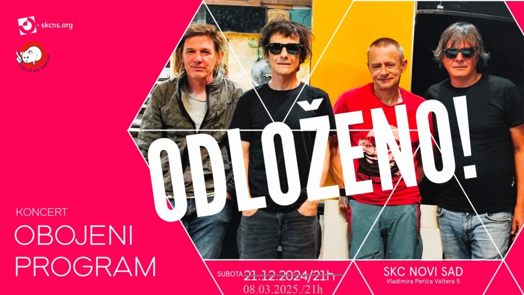 Odložen novosadski koncert Obojenog Programa