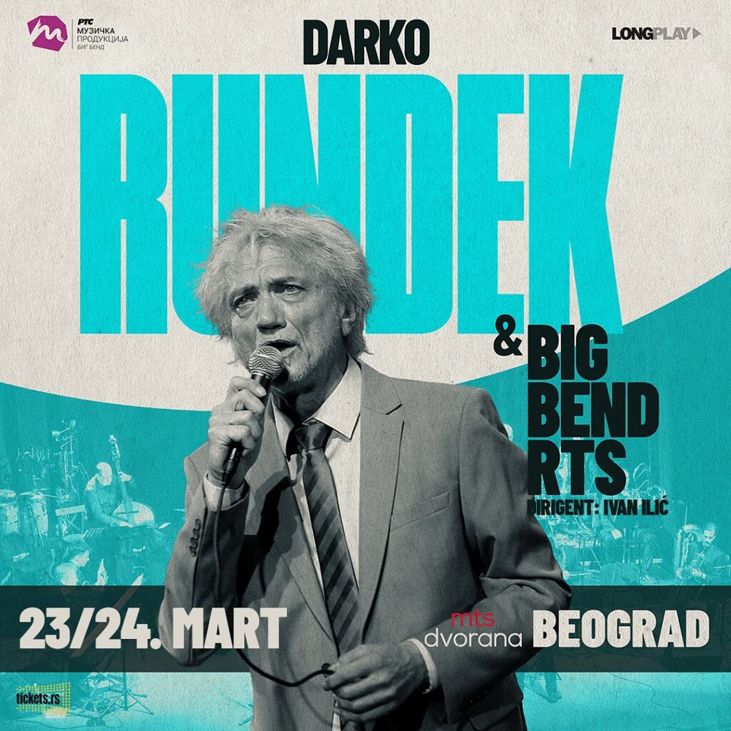 Dva koncerta Darka Rundeka u martu 2025. u MTS Dvorani