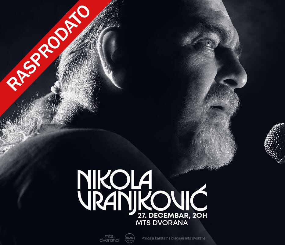 Rasprodat koncert Nikole Vranjkovića