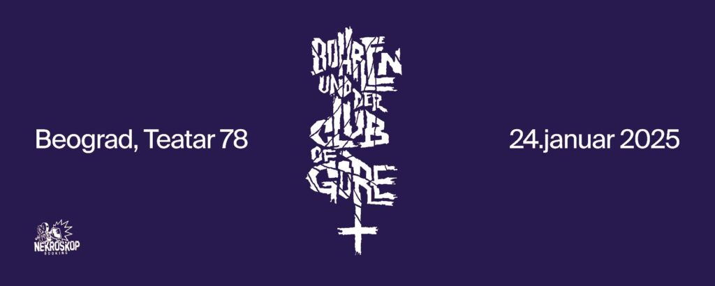 DODATNI KONCERT! benda Bohren & der Club of Gore 24.1. u Teatru 78