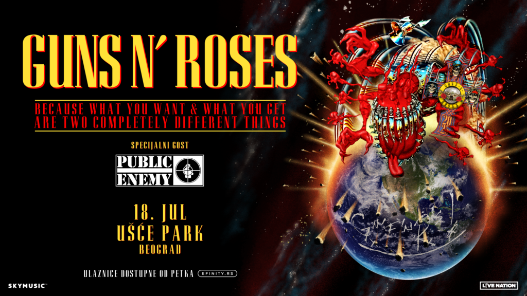 UDARNA VEST: GUNS N’ ROSES STIŽU NA UŠĆE 18. JULA 2025, Axl Rose i Slash zajedno prvi put pred domaćom publikom!