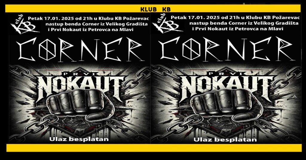 Dva mlada metal benda 17. januara u klubu KB u Požarevcu