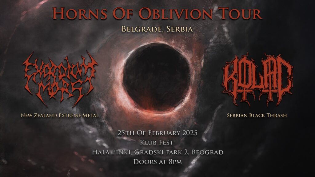 Kolac i Exodium Mors 25. februara u klubu Fest u Zemunu