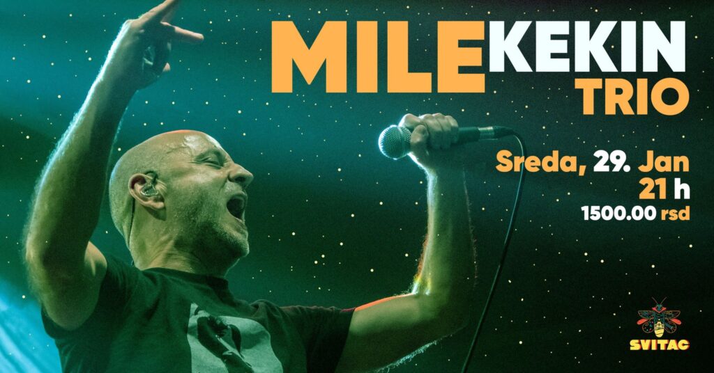 Mile Kekin u klubu Svitac u Jagoini 29. januara