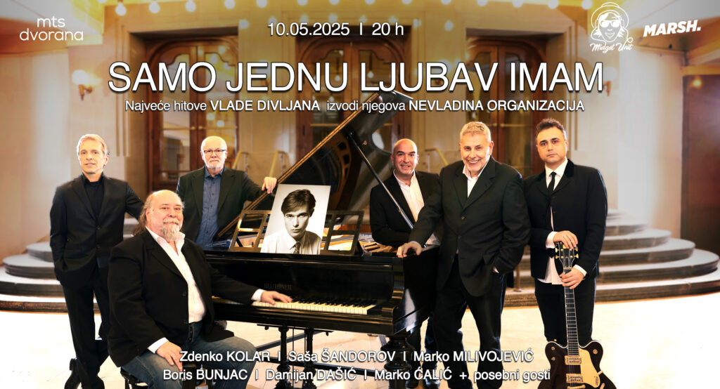 Koncert posvećen Vladi Divljanu: „Samo jednu ljubav imam“ 10. maja u MTS Dvorani
