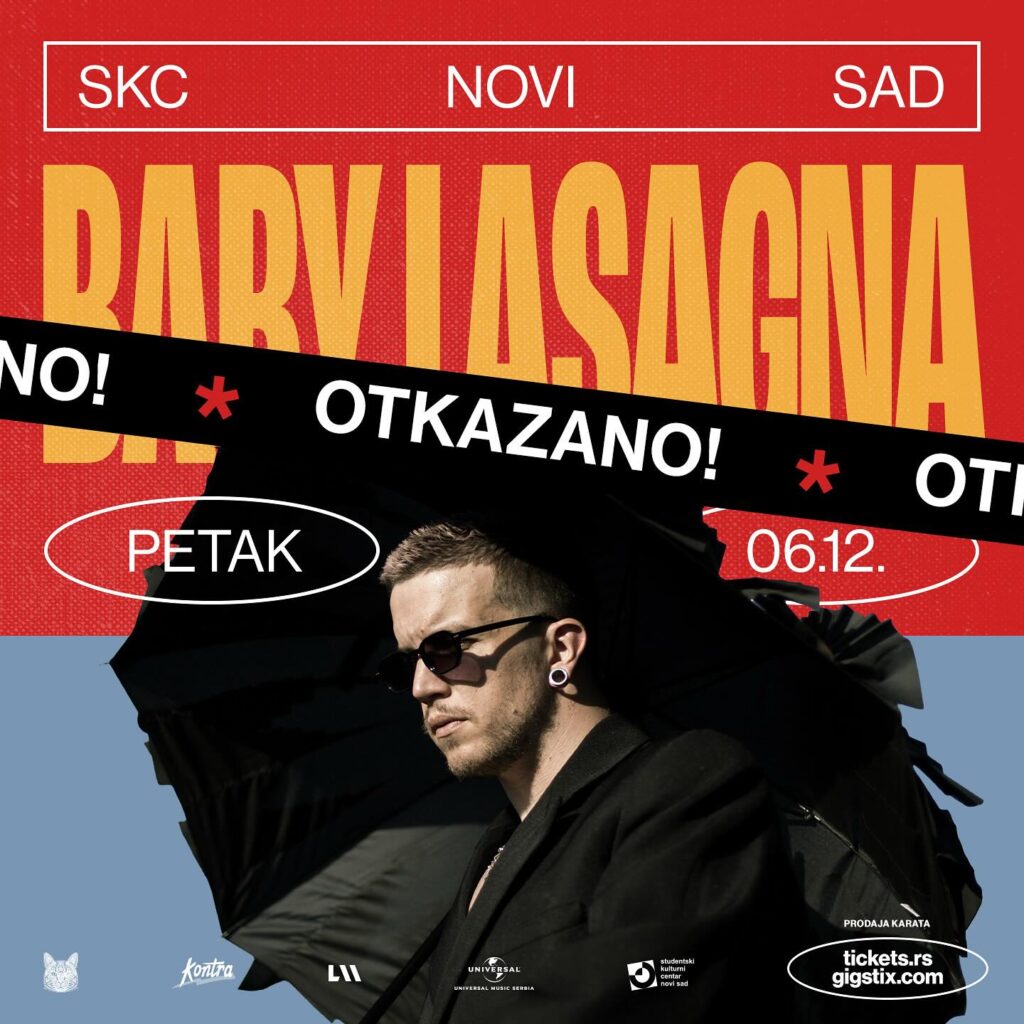 Otkazan novosadski koncert Baby Lasagne
