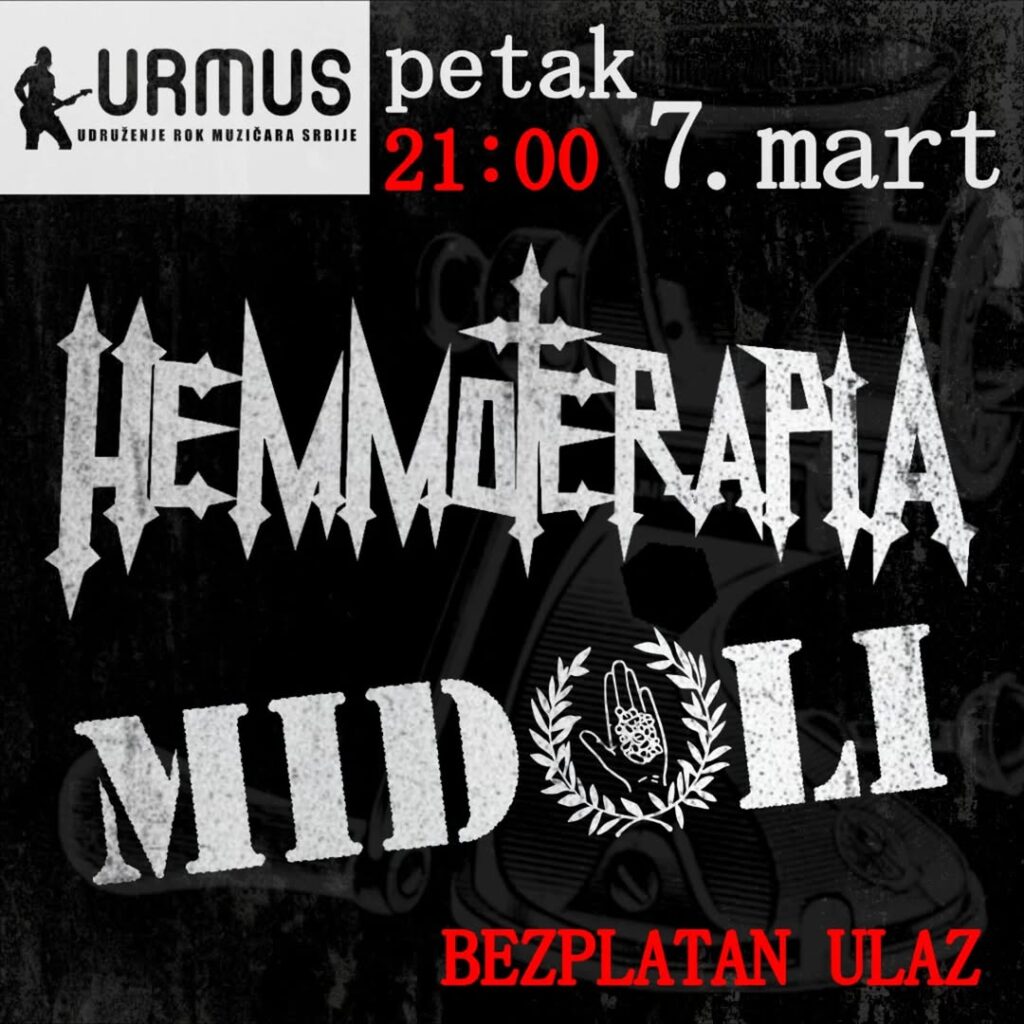 Midoli i Hemmoterapia 7.3. u URMUSu