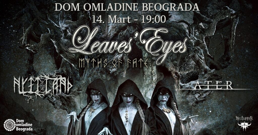 Leaves’ Eyes i Nytt Land 14.3. u Domu omladine Beograda