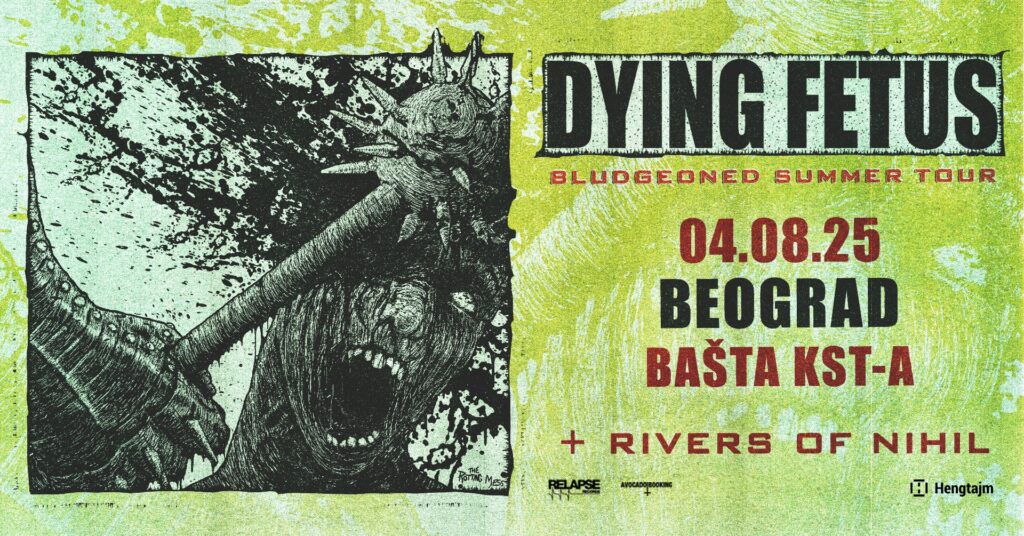 Dying Fetus u Beogradu 4.8.2025. u bašti KST-a