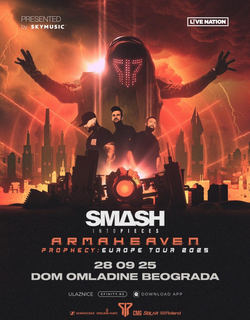 Smash Into Pieces 28. septembra u Domu omladine Beograda
