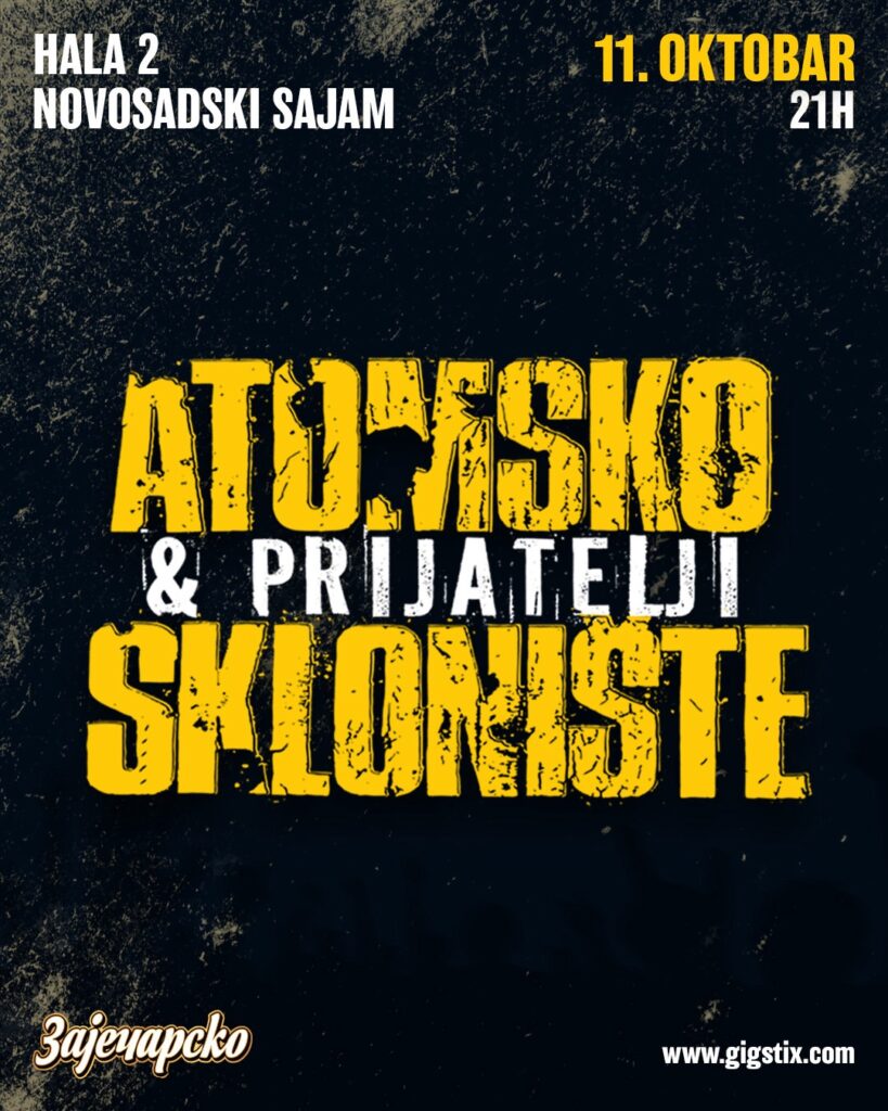Atomsko Sklonište 11. oktobra u KC Hali 2 Novosadskog sajma