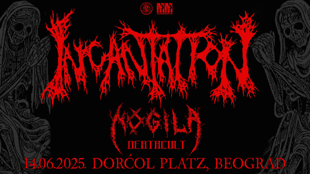 Mogila Deathcult podrška za Incantation u Beogradu