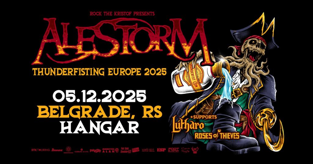 Alestorm 5. decembra u Hangaru luke Beograd