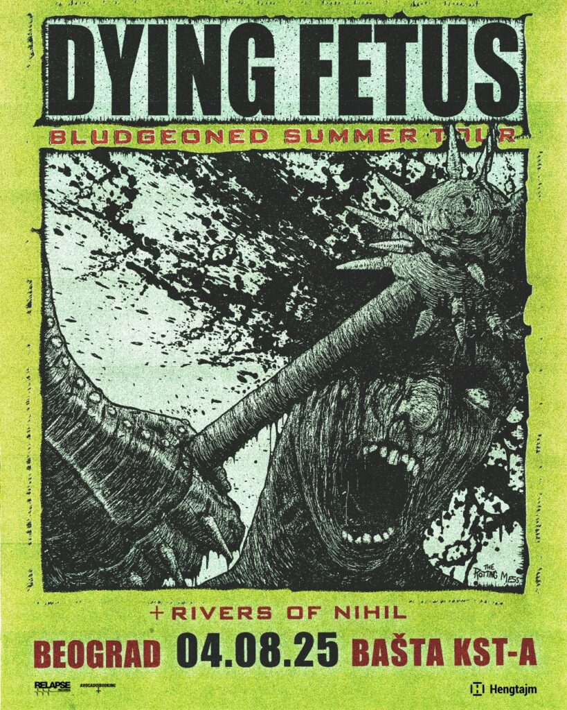Dying Fetus i Rivers of Nihil u ponedeljak u Bašti KST-a, objavljena i satnica!