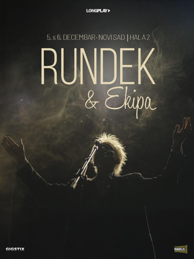 Rundek i Ekipa 5. i 6. decembra u Novom Sadu!