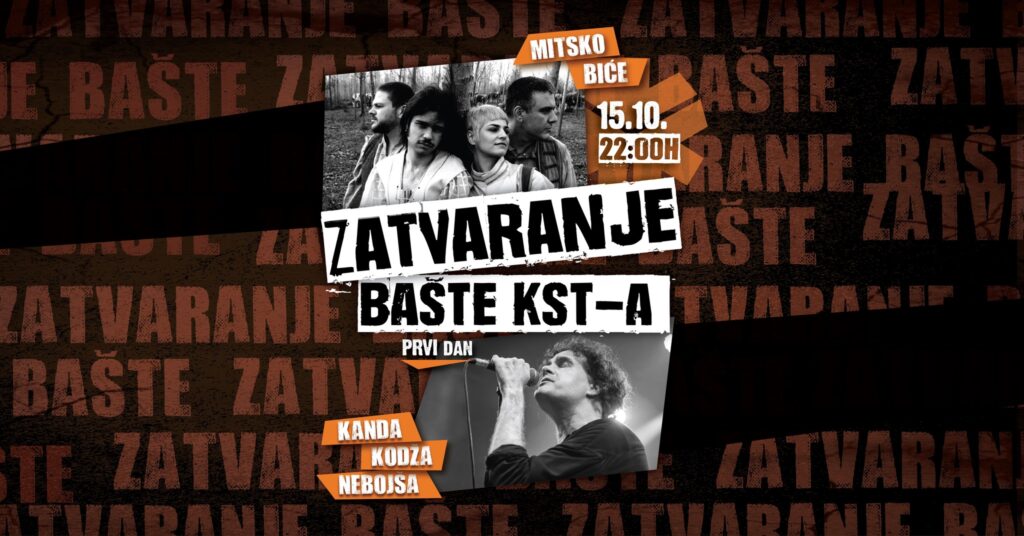 Dva dana zatvaranja bašte KSTa, prvi dan 15. oktobar