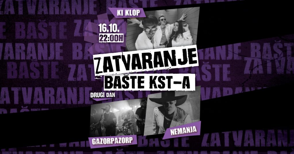 Dva dana zatvaranja bašte KSTa, drugi dan 16. oktobar