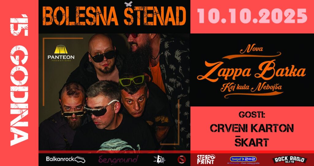 Bolesna Štenad 10. oktobra na Zappa Barci proslavjaju 15 godina rada
