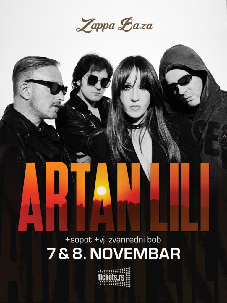 Artan Lili 7.11.2025. i 8.11.2025. u Zappa Bazi