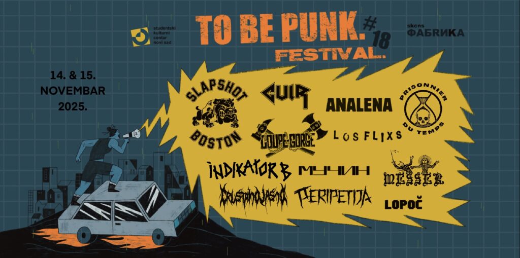 To Be Punk Festival 14. i 15. novembra u SKCNS Fabrici
