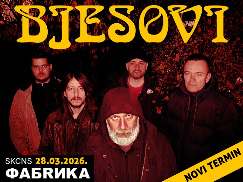 Pomeren novosadski koncert Bjesova na 28.3.2026.