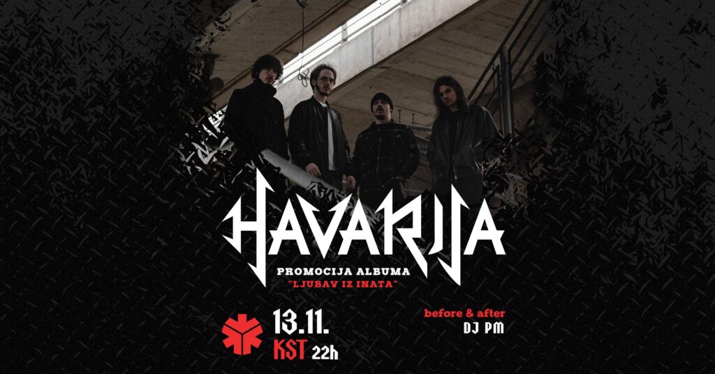 Havarija 13. novembra u KSTu promovište svoj prvi album „Ljubav iz inata“