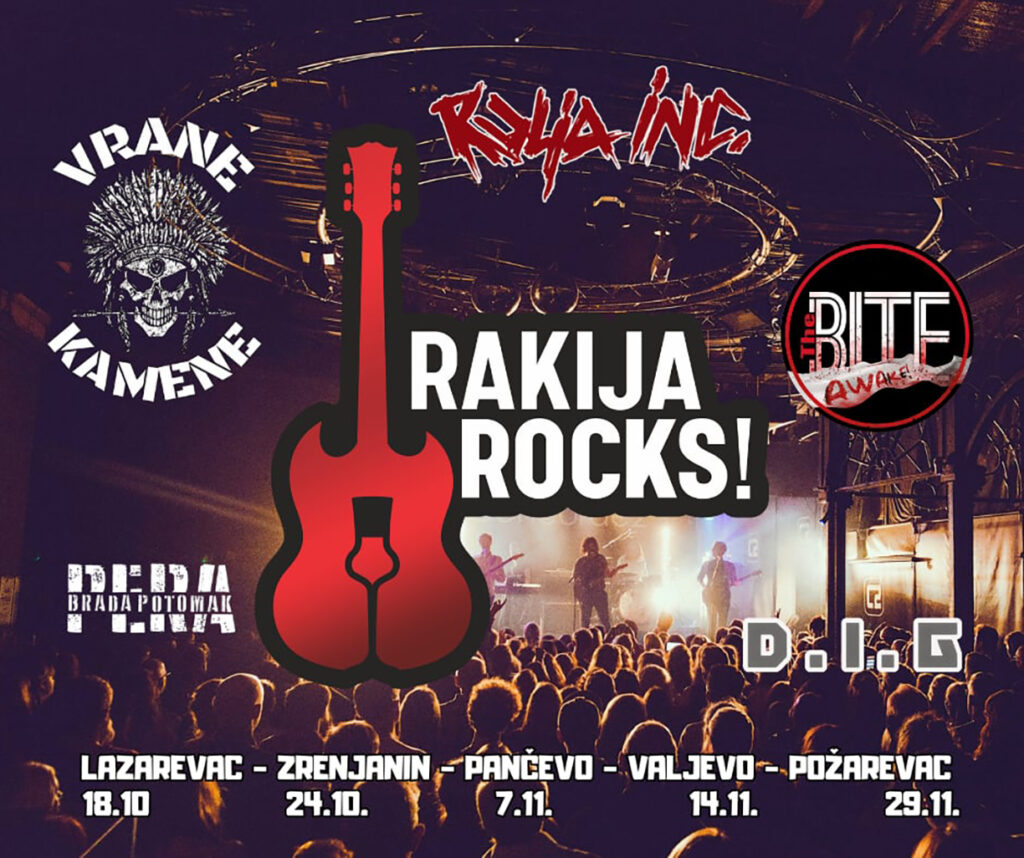 Rakija Rocks! 2025 – zagrevanje za festival Rock & Rakija u pet gradova u Srbiji