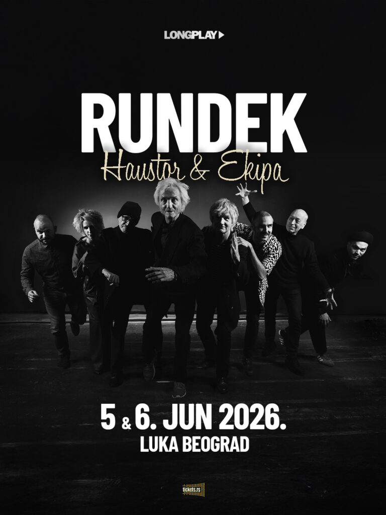Rundek & Ekipa 5. i 6. juna 2026. u Luci Beograd, obeležavaju 41 godinu od Haustorovog „Bolera“