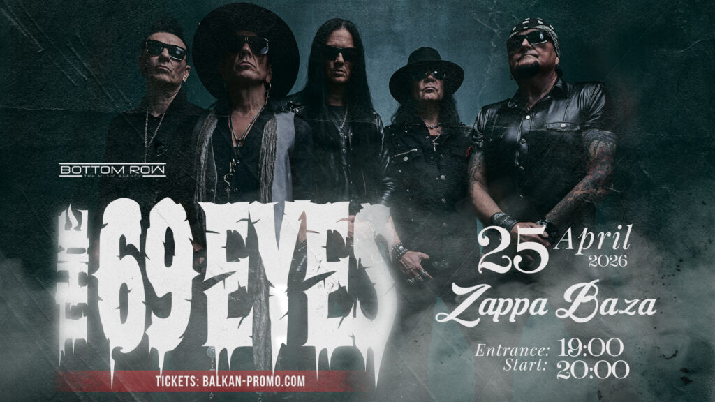THE 69 EYES prvi put u Beogradu – 25. aprila 2026. u Zappa Bazi