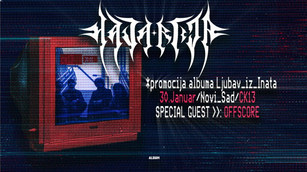Promocija albuma „Ljubav iz inata“ benda Havarija 30. januara u CK13 u Novom Sadu