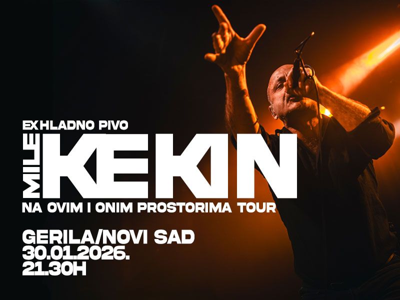 Mile Kekin 30. januara u Gerila baru u Novom Sadu