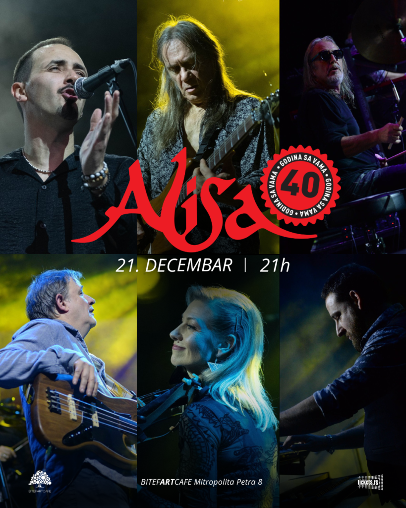 U nedelju koncert grupe Alisa: 40 godina rokenrola u BitefArtCafeu