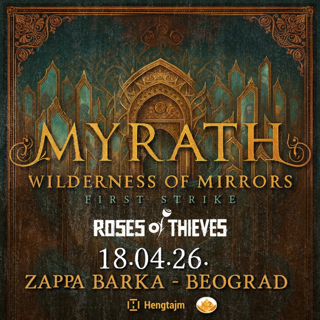 Mađarska metal atrakcija Roses of Thieves pred Myrathom u Zappa Barci sredinom aprila!
