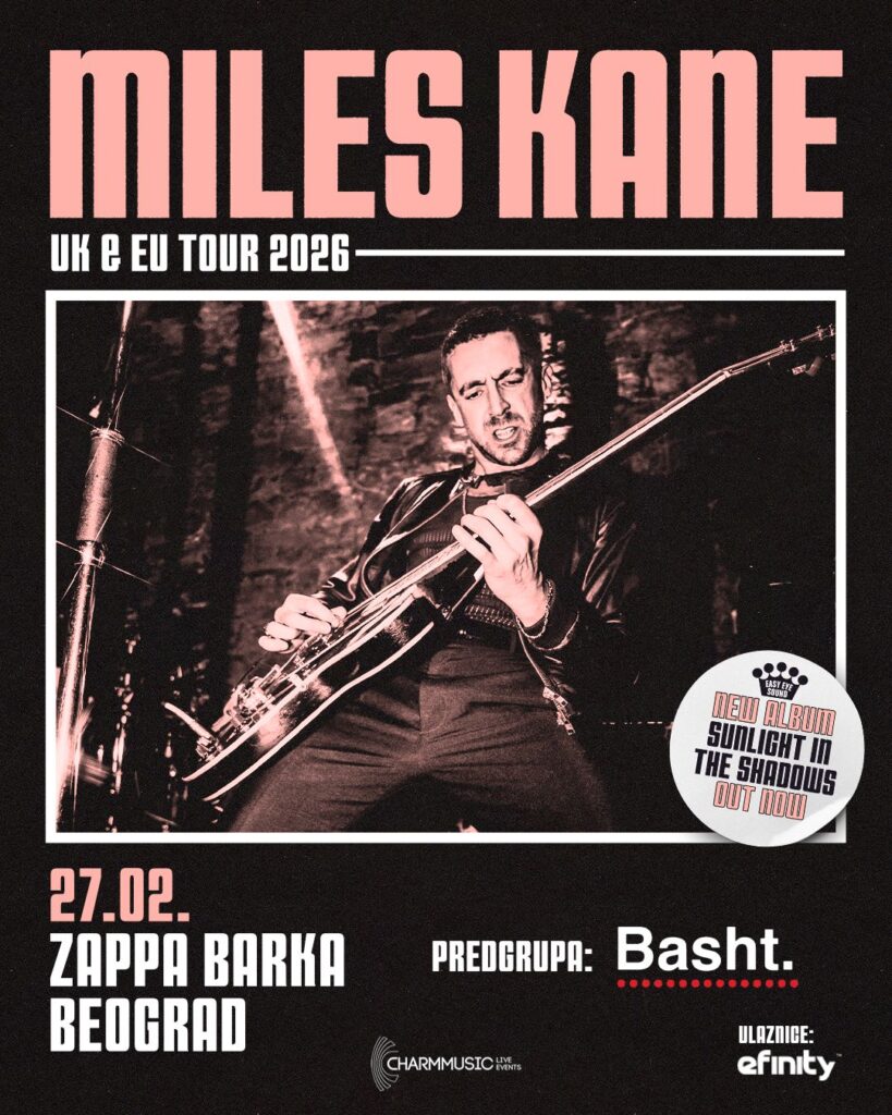 Britanski rokenrol 27. februara u Zappa Barci Miles Kane i Basht prvi put u Beogradu