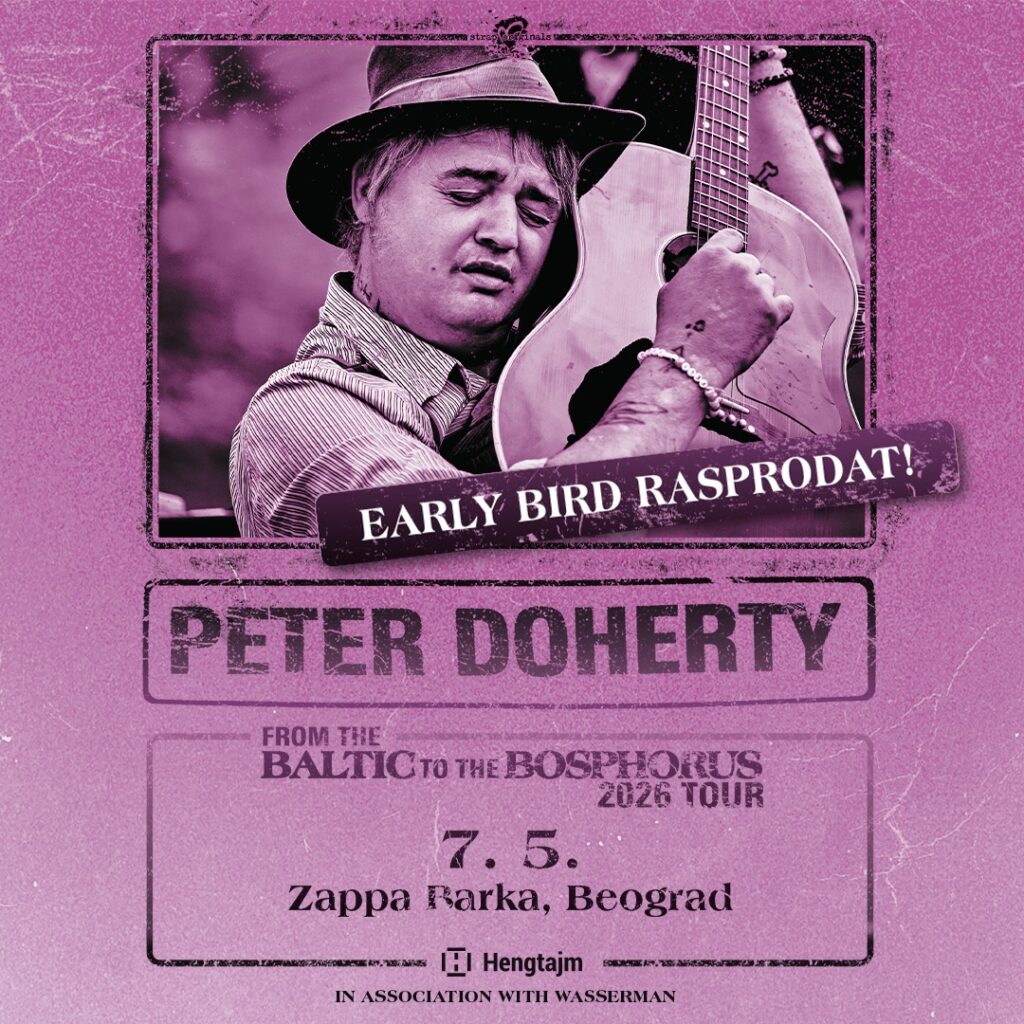 Peter Doherty početkom maja premijerno dolazi u Srbiju, early bird ulaznice rasprodate za samo jedan dan!
