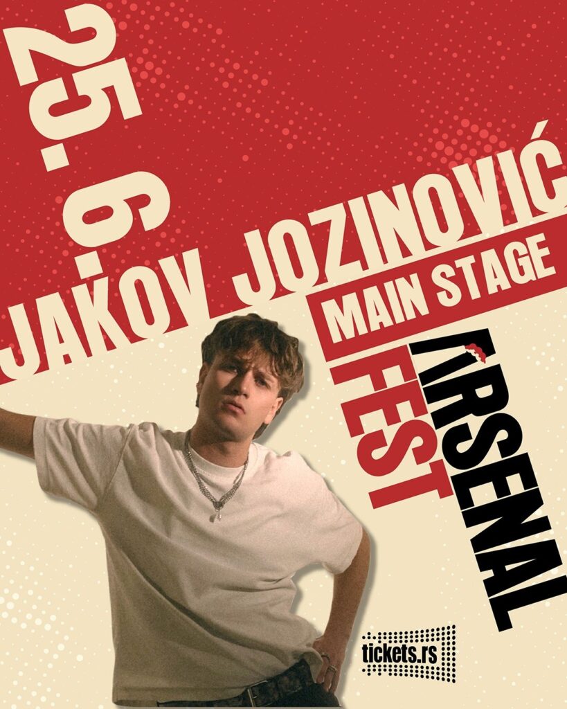 ARSENAL FEST OBJAVIO JOŠ TRI IZVOĐAČA ZA 2026. GODINU: JAKOV JOZINOVIĆ NA MAIN STAGE-U, A MARKO LOUIS I SILENTE NA GARDEN STAGE-U