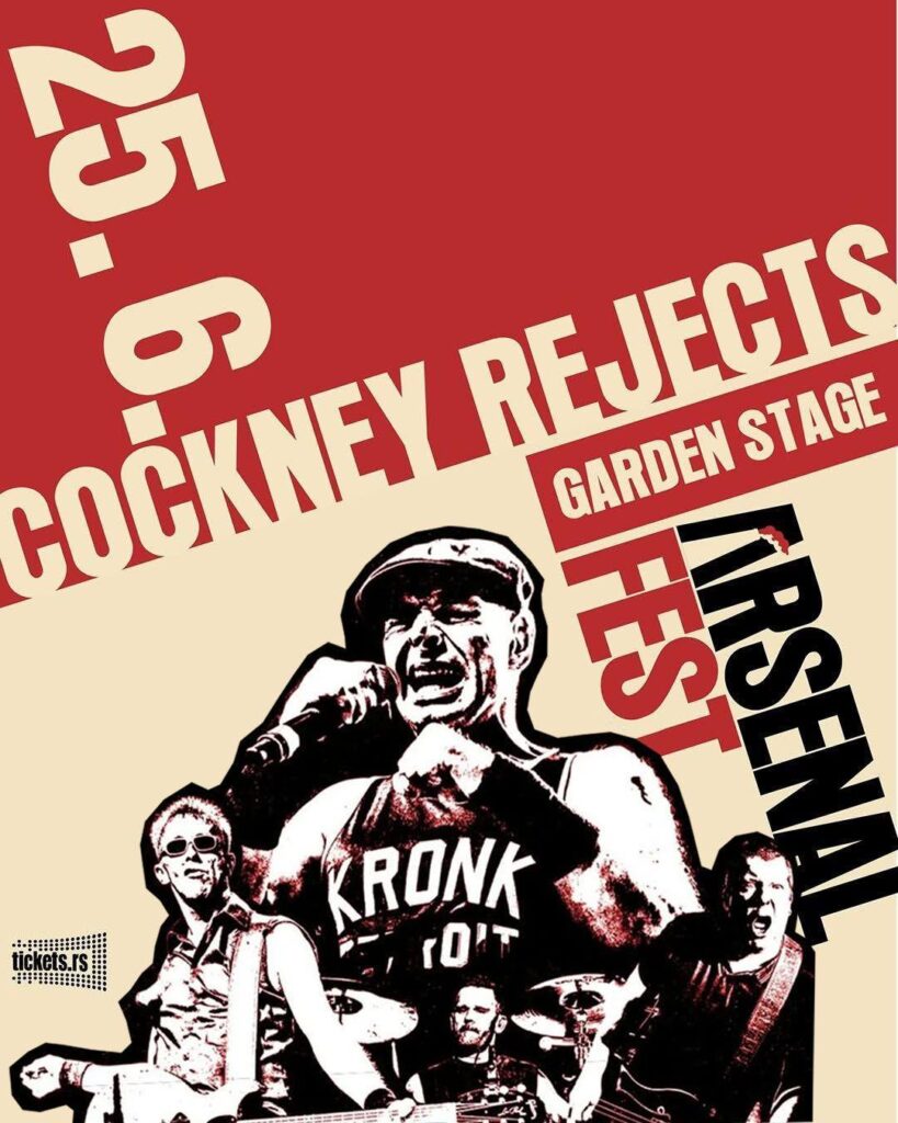 ARSENAL FEST OBJAVIO JOŠ DVA IZVOĐAČA ZA 2026. GODINU: COCKNEY REJECTS I NAPALM DEATH NA GARDEN STAGE-U