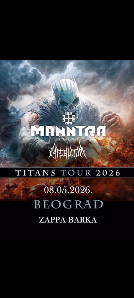 Koncert benda Manntra pomeren sa 21. marta na 8. maj i prebačen na Zappa Barku