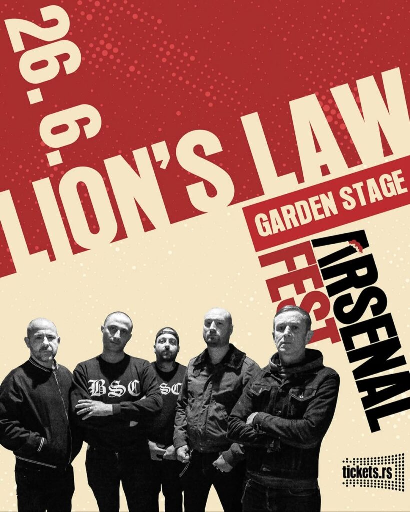 ARSENAL FEST OBJAVIO JOŠ TRI IZVOĐAČA ZA 2026. GODINU: LION’S LAW, GORAN BARE & MAJKE I OBOJENI PROGRAM NA GARDEN STAGE-U