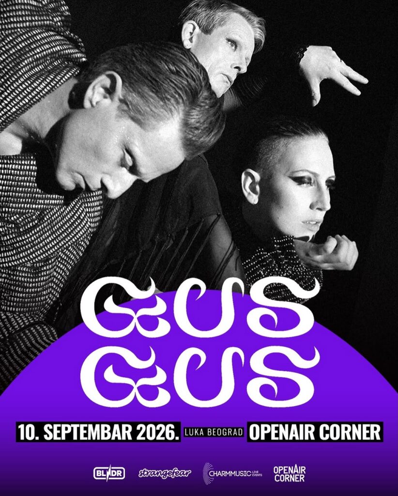 GusGus 10. septembra na OpenAir Corneru Luke Beograd