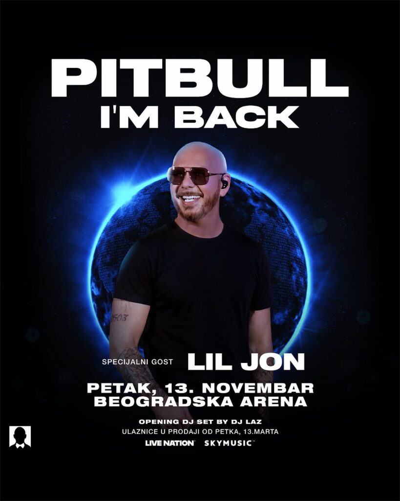 PITBULL proširio evropsku turneju! MR. WORLDWIDE 13. NOVEMBRA U BEOGRADSKOJ ARENI