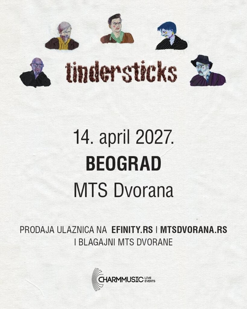 Tindersticks 14. aprila 2027. u MTS Dvorani