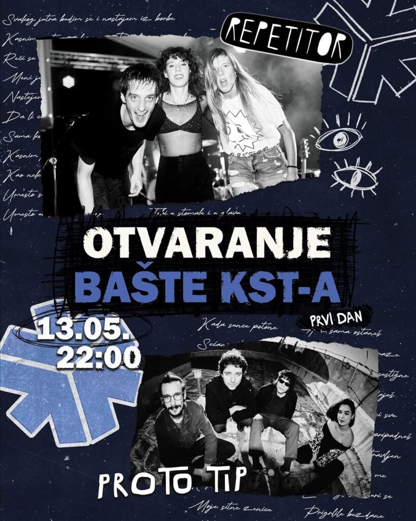 Prvi dan otvaranja bašte KST-a 13. maja uz Repetitor i Proto Tip