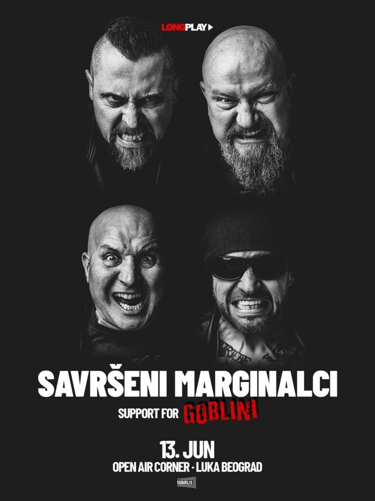 Savršeni marginalci zagrevaju pred Gobline 13. juna u Luci Beograd