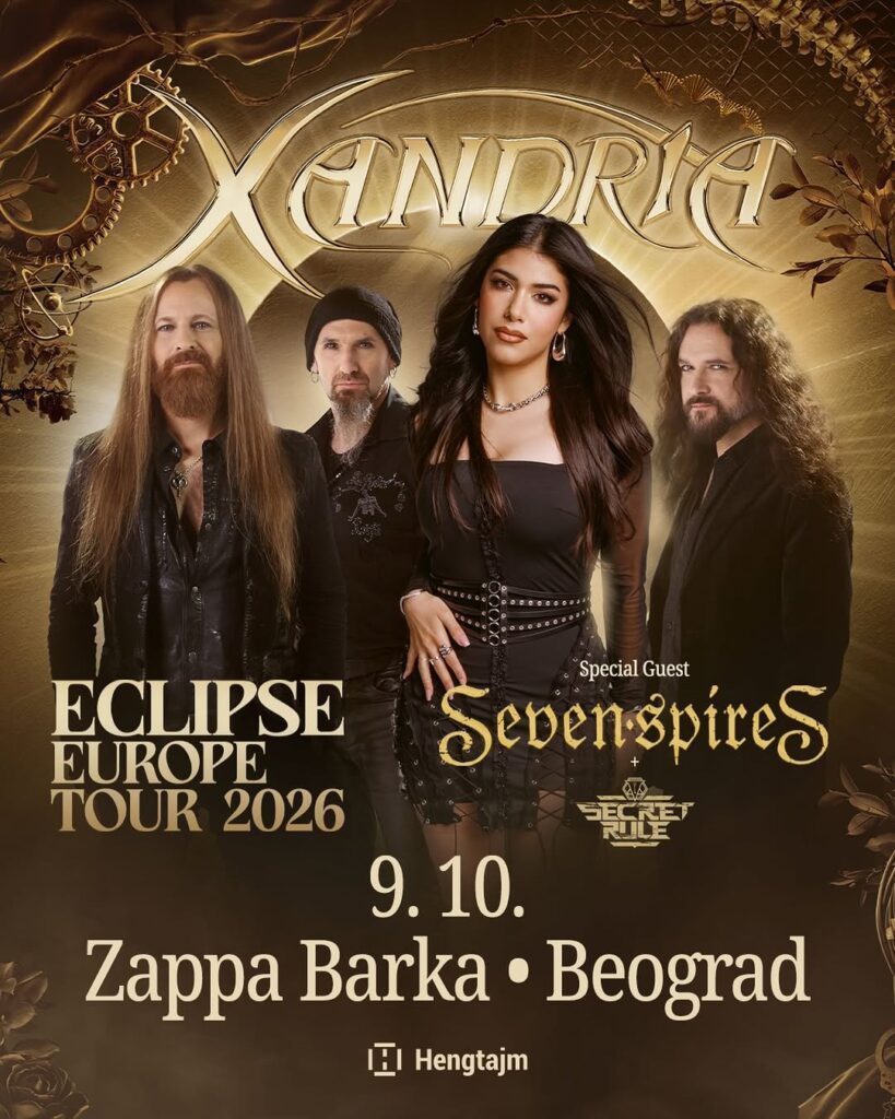 Xandria, Seven Spires i Secret Rule premijerno u Beogradu!