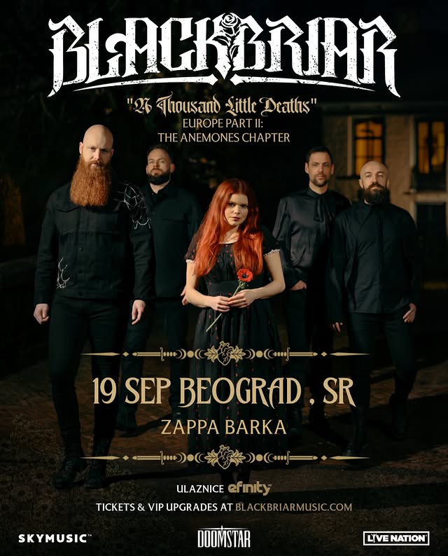 SIMFONIJSKI METAL SPEKTAKL U BEOGRADU: Holandski senzacija Blackbriar stiže na Zappa Barku 19. septembra! Ulaznice u prodaji od danas