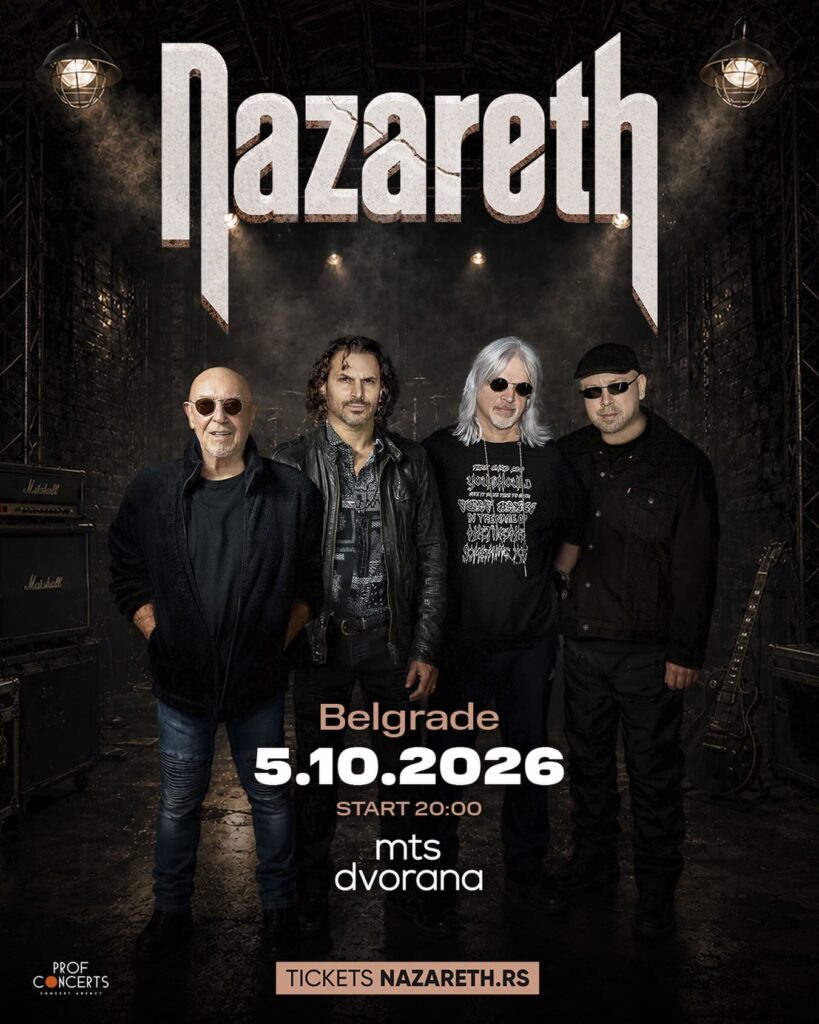 NAZARETH STIŽE U BEOGRAD – LEGENDARNA ROCK GRUPA 5. OKTOBRA U MTS DVORANI