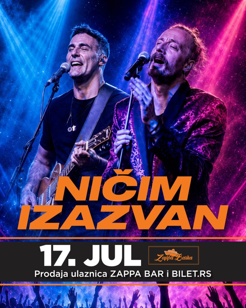 NIČIM IZAZVAN STIŽE NA ZAPPA BARKU 17. JULA JEDINI LETNJI KONCERT U BEOGRADU