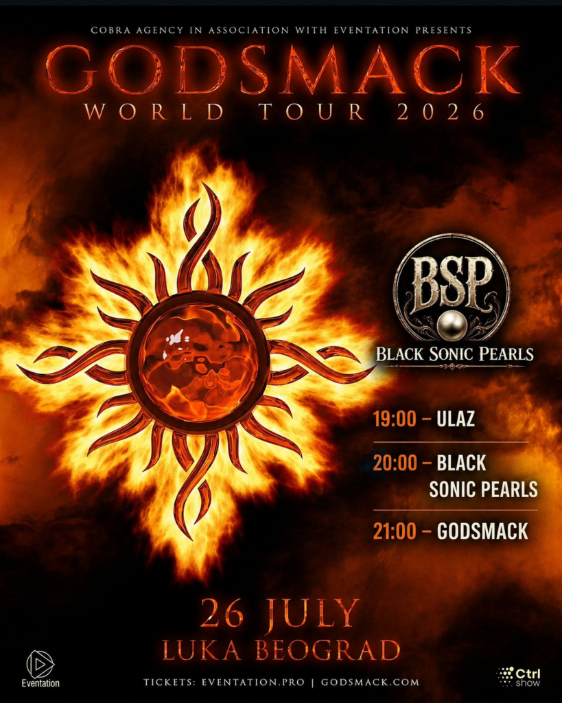 POZNATA SATNICA I SPECIJALNI GOSTI KONCERTA GRUPE GODSMACK