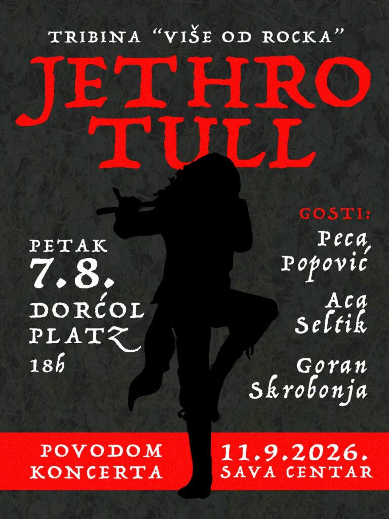 Tribina o Jethro Tullu i Ianu Andersonu ovog petka u Dorćol Platzu!